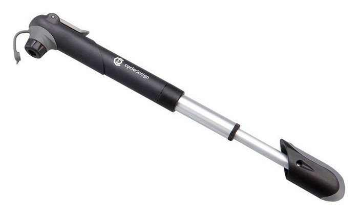 Насос для велосипедів Cycledesign TELES P-METR Black/silver (PP0013), RCH_17821