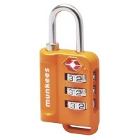 Munkees 3610 брелок-замок TSA Combi Lock orange