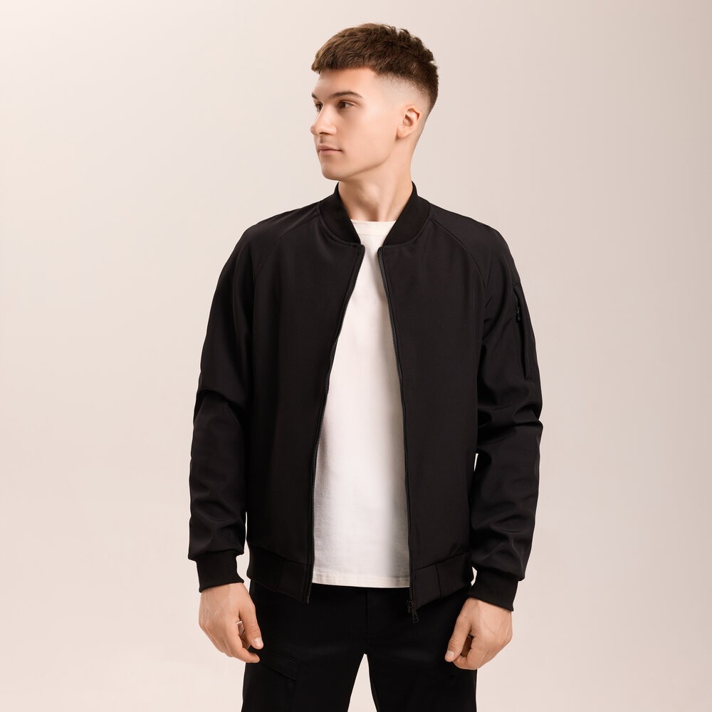 Бомбер Pobedov Thunder Чорний S OWbb3 167Sba, POB_00000009213