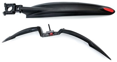 Крила 24-29" Пластик швидкознімн. BRAVVOS FL-630-1 чорний без стійки у вилку та підсідельний штир