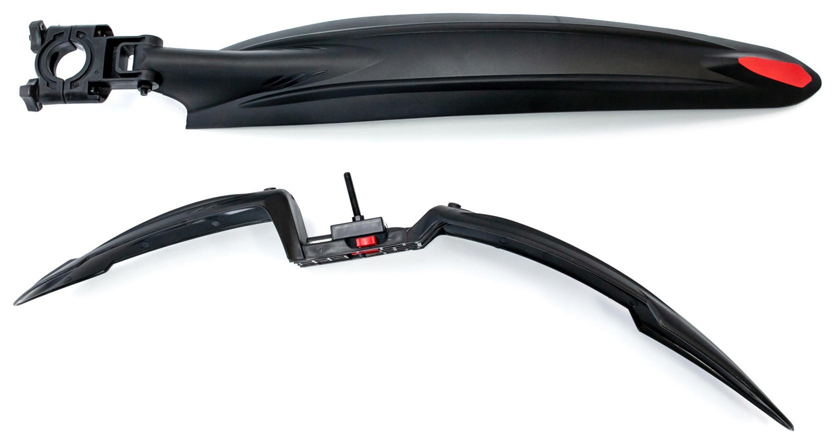 Крила 24-29" Пластик швидкознімн. BRAVVOS FL-630-1 чорний без стійки у вилку та підсідельний штир, MUD-325