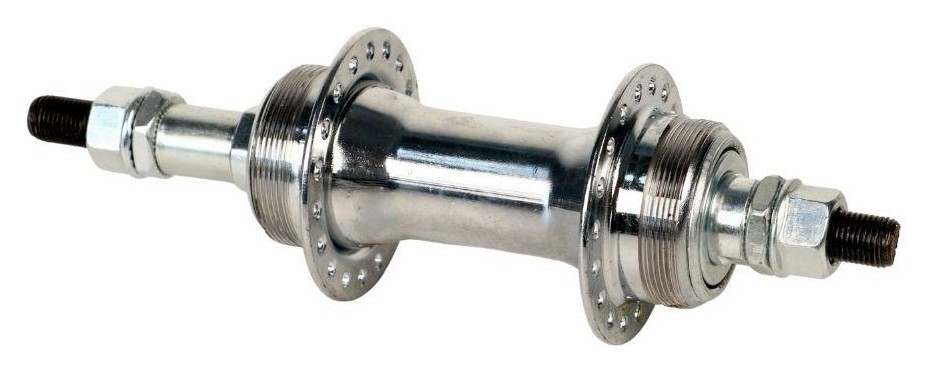 Втулка задня DD FR Сталь 36H 14G під гайку OLD - 135мм 9,5*175мм чорний VLT SF-A03 подвійна різьба, HUBR-078