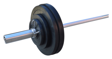 Штанга гумова RN-Sport 75 кг з олімпійським грифом