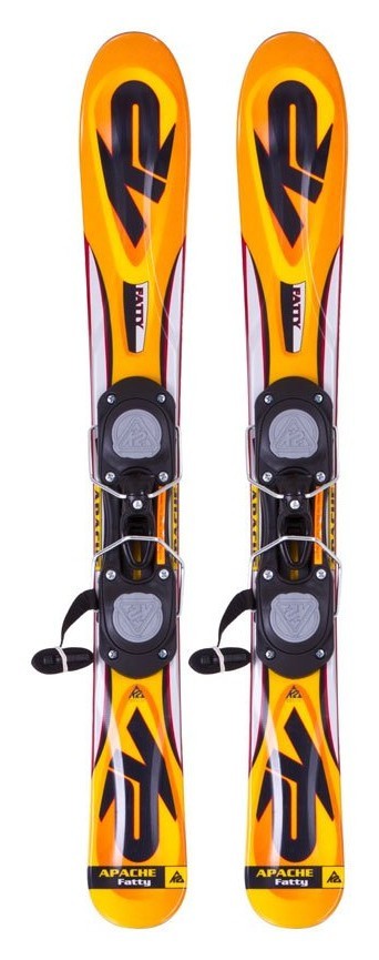 Ліжі гірські (cкіборди) K2 Apache Fatty 88см Yellow/orange/black (1000500.101.1.088+S10500088-WRH), RCH_16160