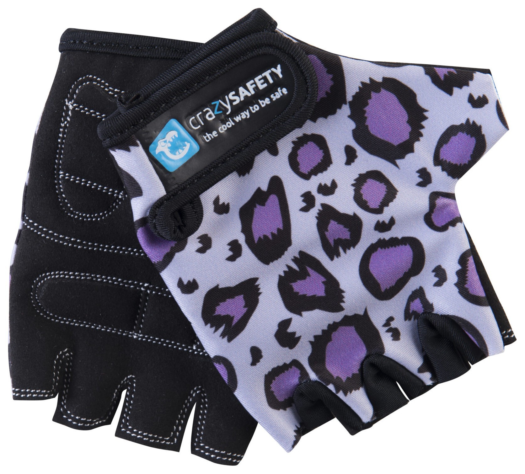 Рукавички Crazy Safety Purple Leopard, RCH_363
