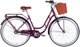 Велосипед ST 28" Dorozhnik RETRO PH рама-19" малиновий 2025
