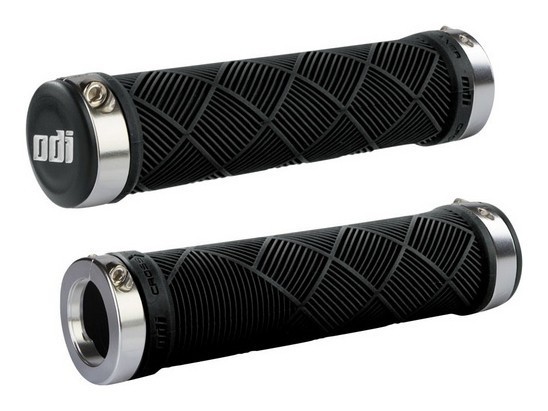 Грипсы ODI Cross Trainer MTB Lock-On Bonus Pack Black w/Silver Clamps (черные с серебристыми замками), OBOD_D30CTB-S