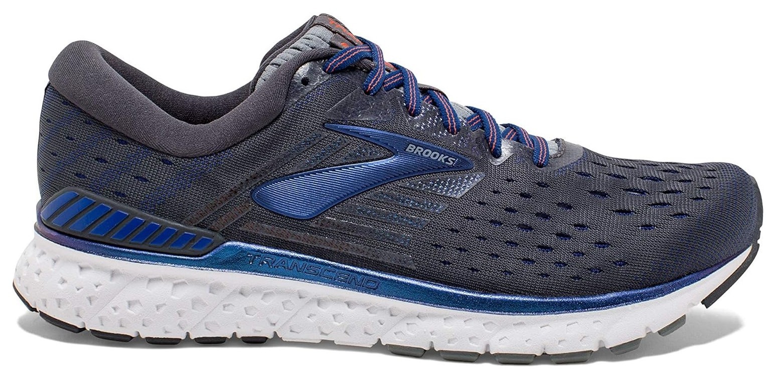 Кроссовки мужские Brooks TRANSCEND 6 M 44.5 (10.5US) Ebony/blue/mandarin (1102991D092), RCH_14855