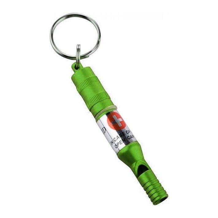 Munkees 3385 брелок-свисток Emergency Whistle grass green, 3385-GG