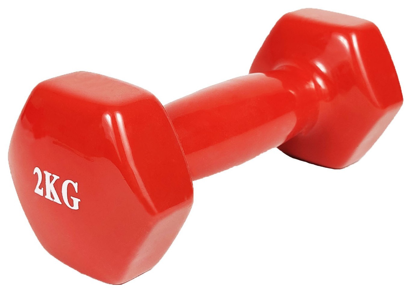 Гантель для фитнеса 2.0 кг. EasyFit с виниловым покрытием красная., EFIT_EF-0020-R