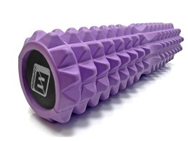 Масажний ролик EasyFit Solid Grid Roller 45 см v.2.2s фіолетовий