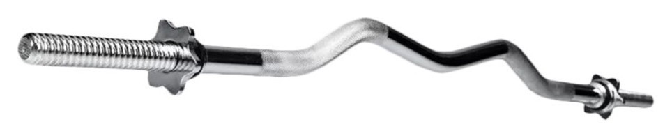 Гриф для штанг W-подібний, хромований 1.2 м, 25 мм, RNS_W-25