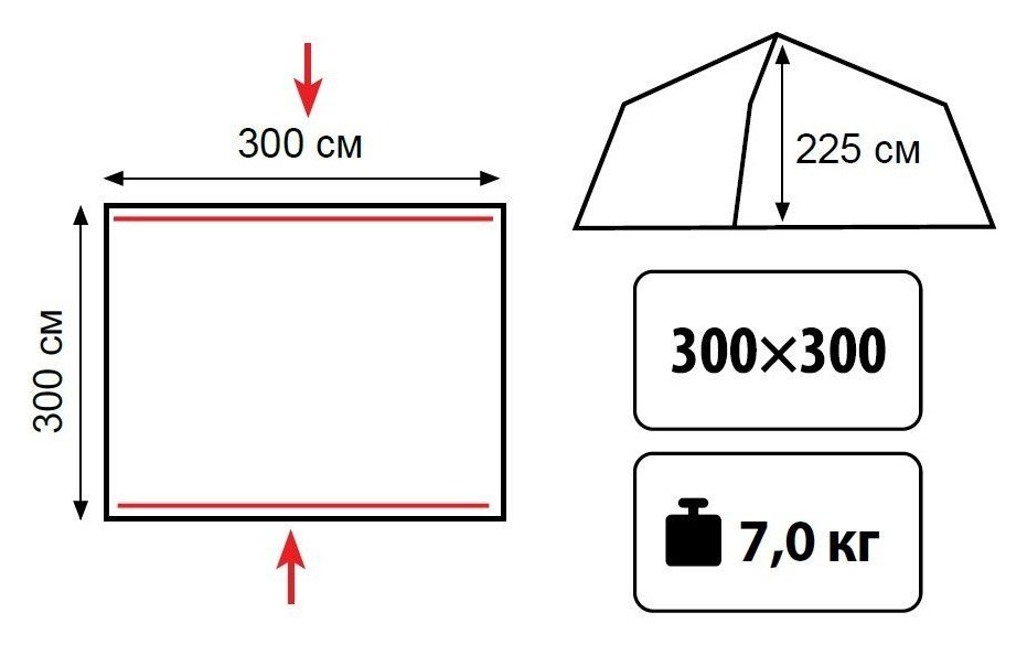 Палатка Tramp Lite Bungalow, 