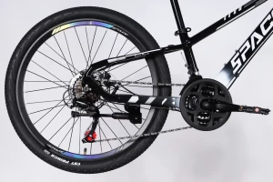 Велосипед AL 24" SPACE MERCURY DD FR рама-11" чорно-білий 2026