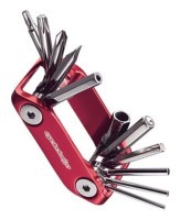 Мультитул складной для велосипеда Cycledesign (ATI) Black/red/nickel (TO3449)