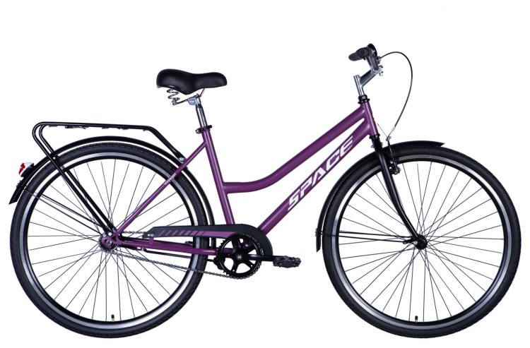 Велосипед ST 28" SPACE VOYAGER BH рама-19" сливовый (матовый) 2024 крылья, крыло пер., крыло зад., подножка, звонок, OPS-SP-28-002
