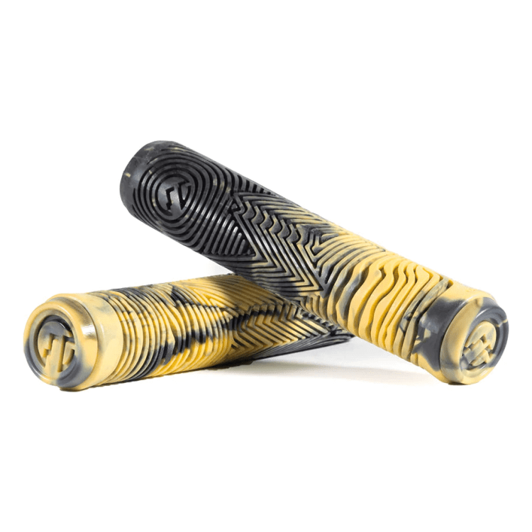 Гріпси для самокату North Industry Pro 160mm - Black/Canary Yellow Swirl, FRD.047162