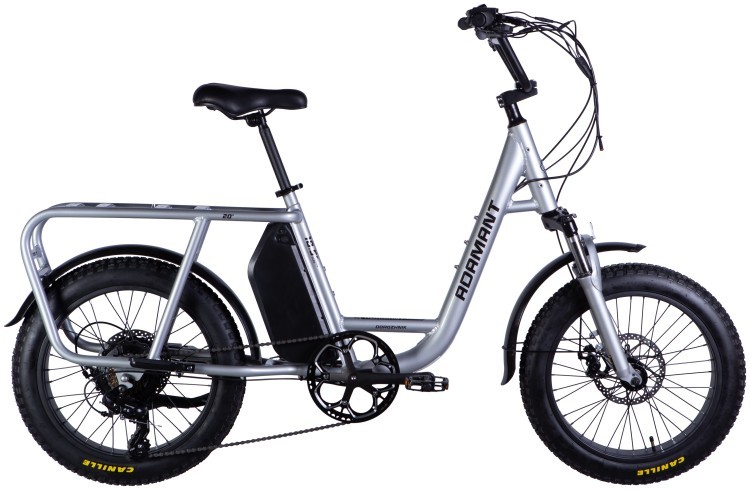 Велосипед з електроприводом 20" AL Dorozhnik eADAMANT DD FR рама-18,5" 48B 17.5А*г 500Вт срiблястий 2025, ELB-D-20-063