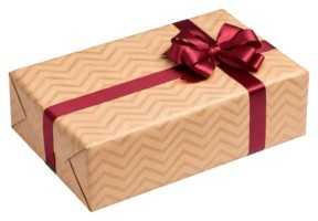 Подарочная упаковка (Марсала)