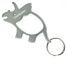 Munkees 3474 брелок-открывашка Triceratops grey