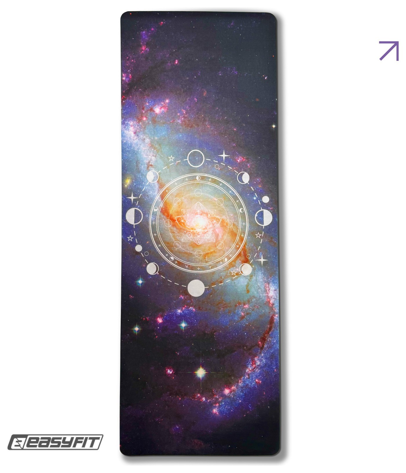 Коврик для йоги EasyFit Light VioletMoon (замша-каучук), EFIT_EF-1926-3