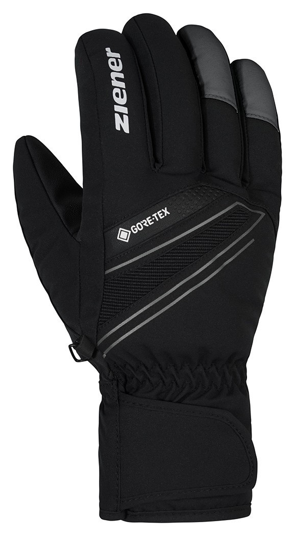 Ziener рукавички лижні Gunar GTX black-magnet 10, 111041-12757-10