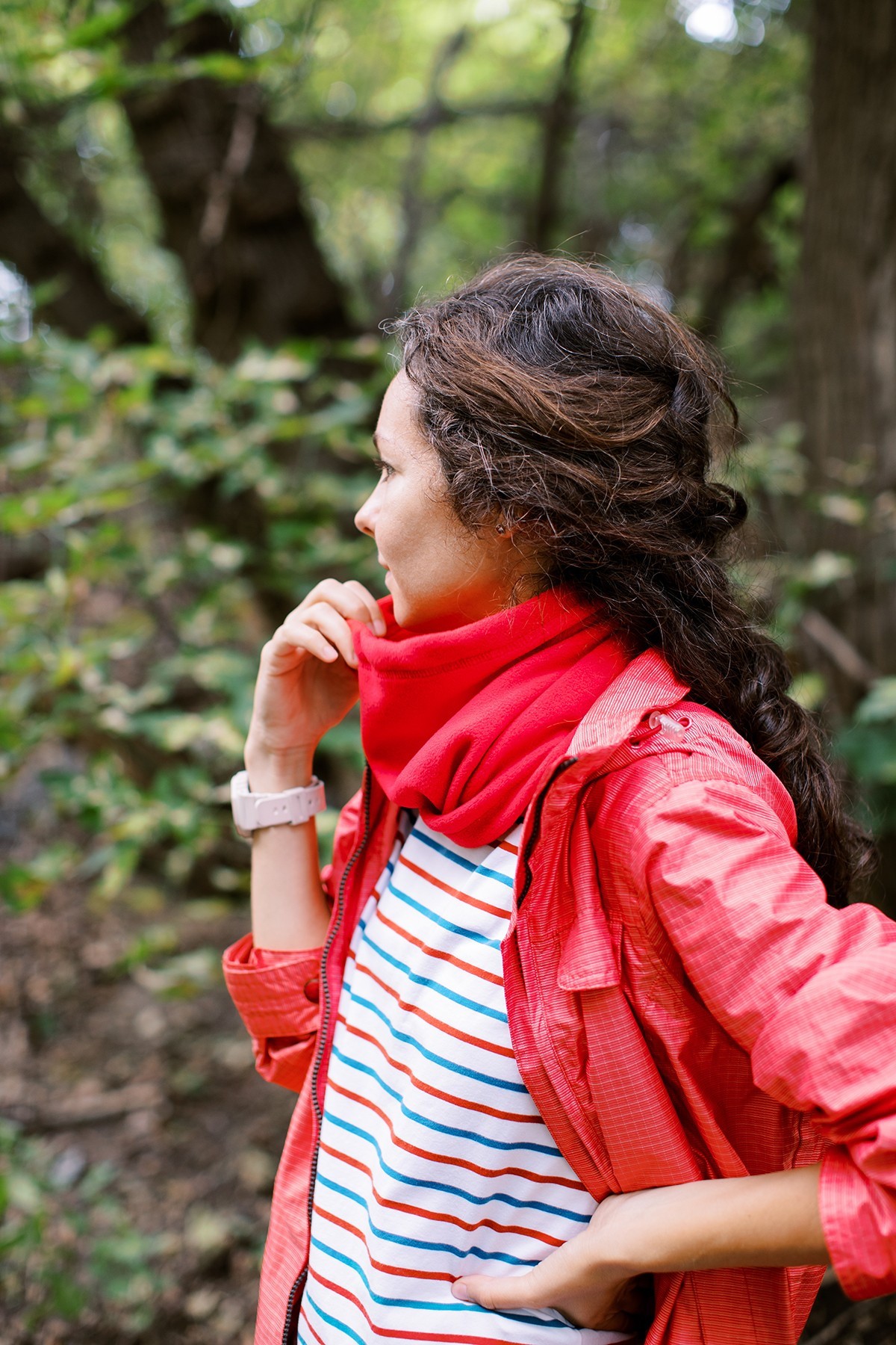 Пов'язка флісова Tribe Neck Warmer з затяжкою T-KF-0020 OS, red, T-KF-0020-red