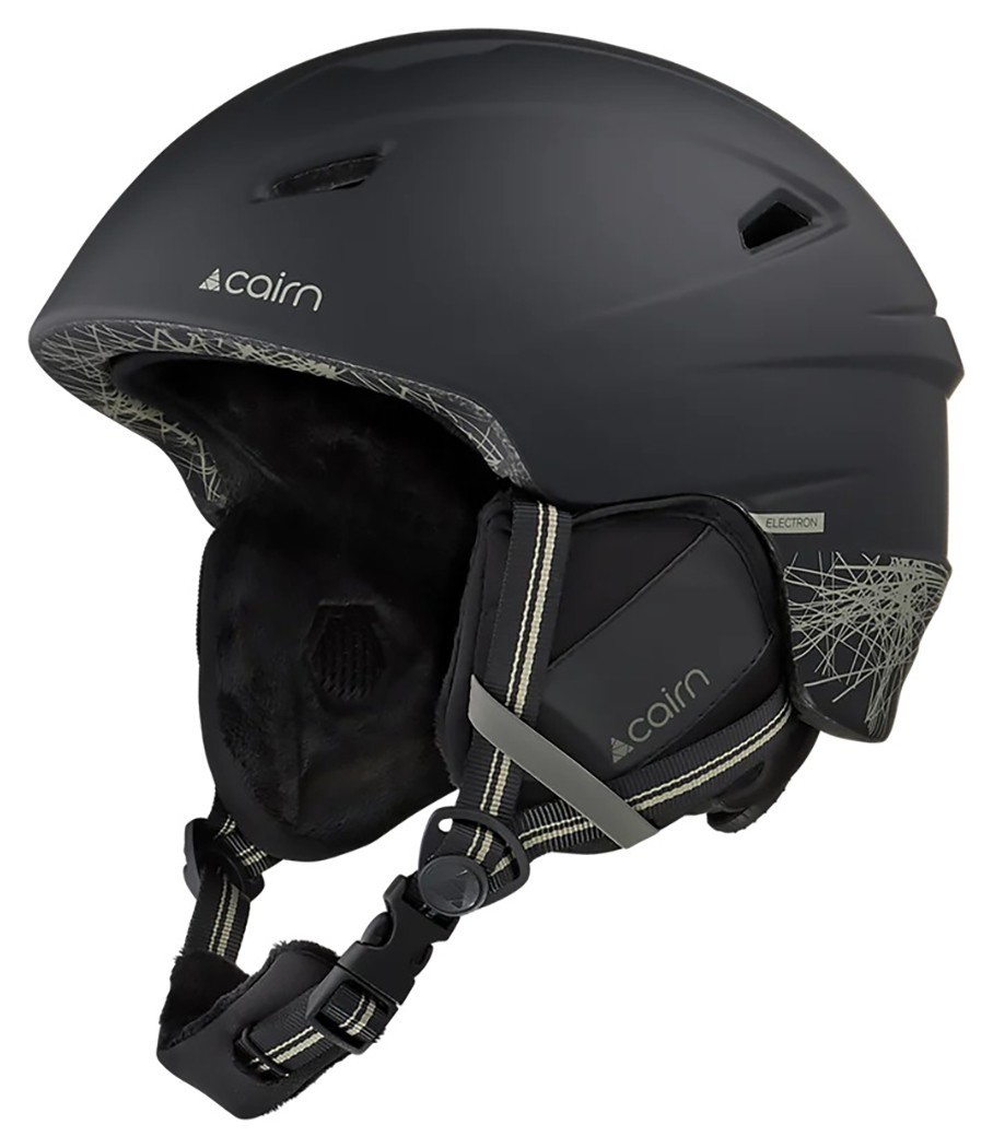 Cairn шолом Electron Graphic mat black-khaki 55-56, 0606310-302-55-56