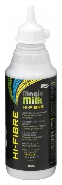 Герметик OKO Magik Milk Hi-fiber Race для камер та безкамерних покришок 500ml, SEA-005