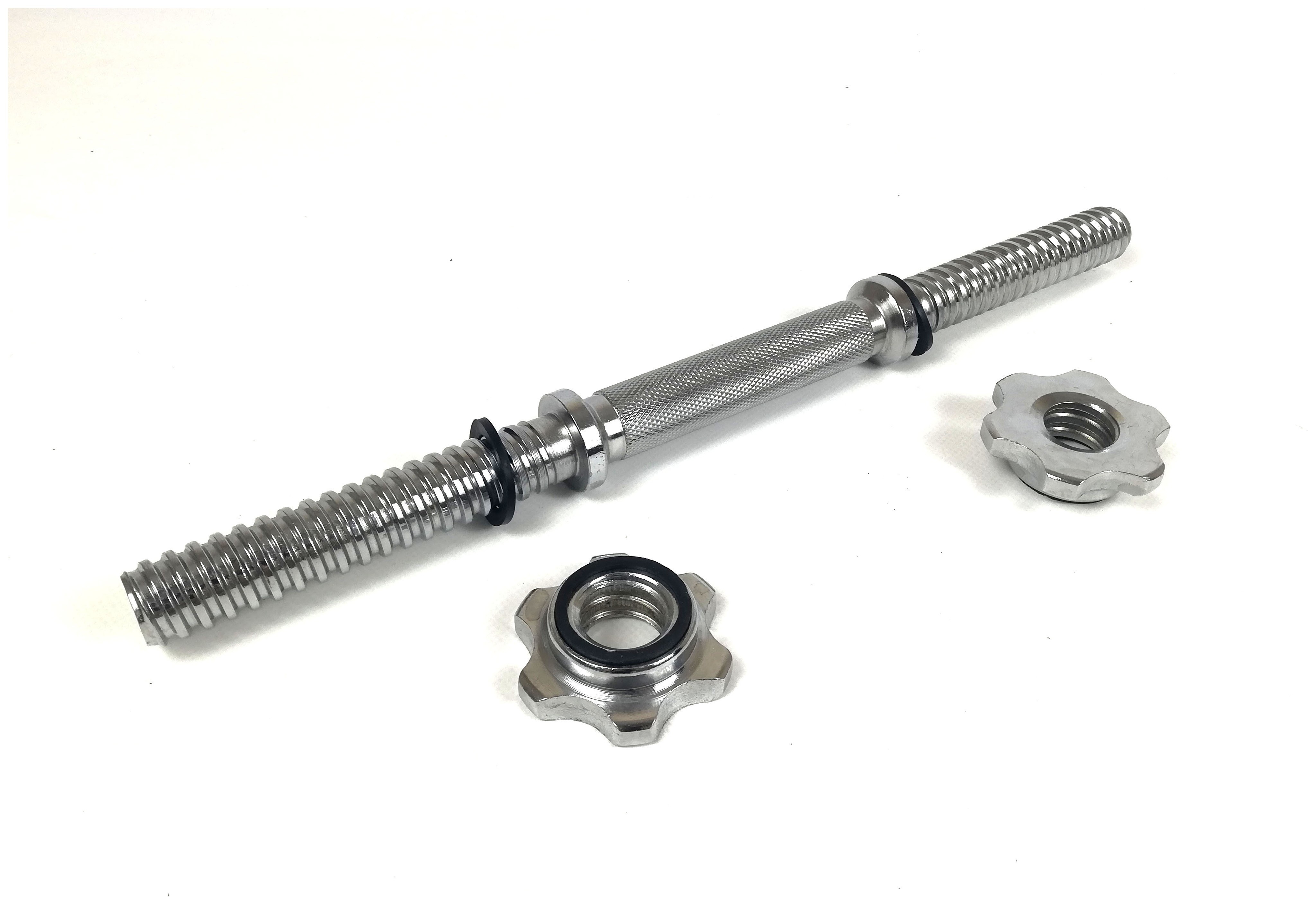 Гантельний гриф EasyFit 40 см Ø 25 мм хромований, EFIT_EF-8049