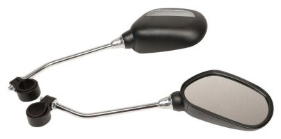 Дзеркало з кріпленням на кермо Пластик VLT PJ-122 чорний AM (брендоване пакування)