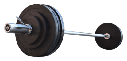Штанга для жиму гумова на 105 кг з олімпійським грифом