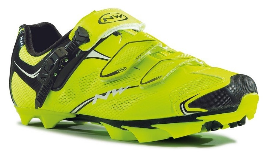 Туфли велосипедные Northwave SCORPIUS SRS M 40 (7.5US) Yellow fluo/black (80142006 41), RCH_18455
