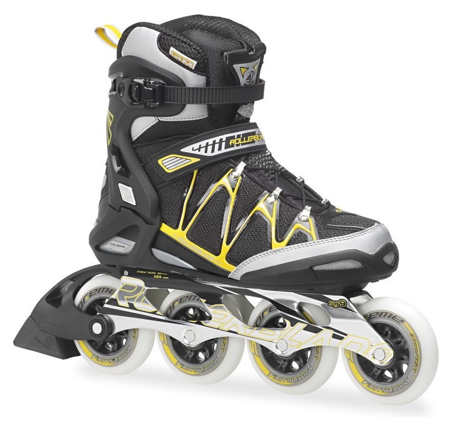 Роликові коньки для дорослих Rollerblade IGNITER 90 XT M 40.5 (8US) 260мм Black/yellow (07309800 800), RCH_10933