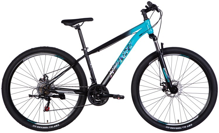 Велосипед ST 29" SPACE MARS DD FR рама-16" бирюзово-черный (матовый) 2025, OPS-SP-29-084