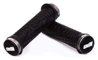 Гріпси ODI Troy Lee Designs Signature MTB Lock-On Bonus Pack чорні з сірими замками