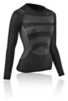 Термобелье для взрослых: женская кофта Fuse MEGALIGHT 200 LONGSHIRT WOMAN L Black