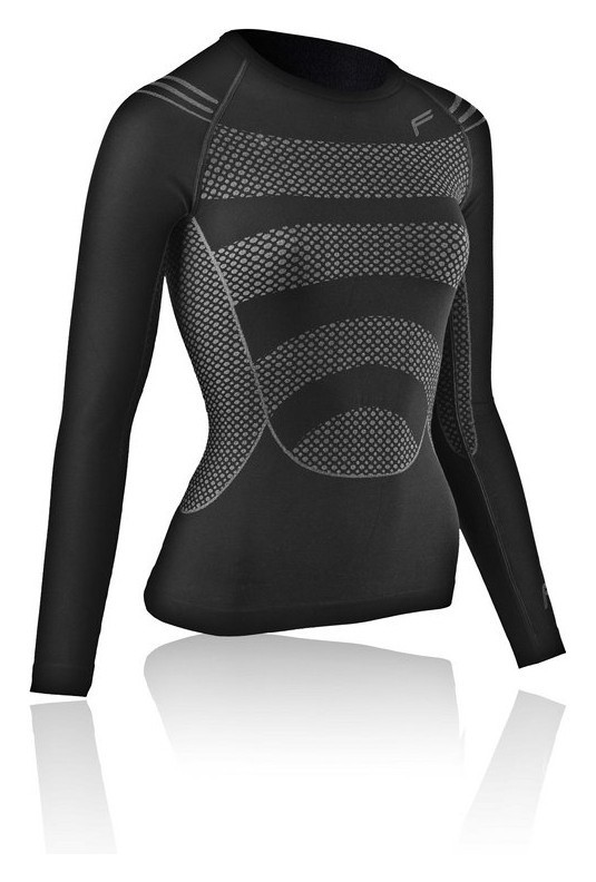 Термобелье для взрослых: женская кофта Fuse MEGALIGHT 200 LONGSHIRT WOMAN L Black, RCH_12237