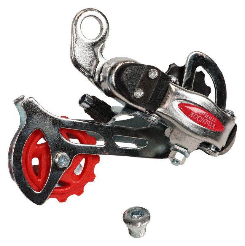 Перемикач задн. 7 max-34T під болт Aochida RD-21-N срiблястий довга лапка, DERB-158