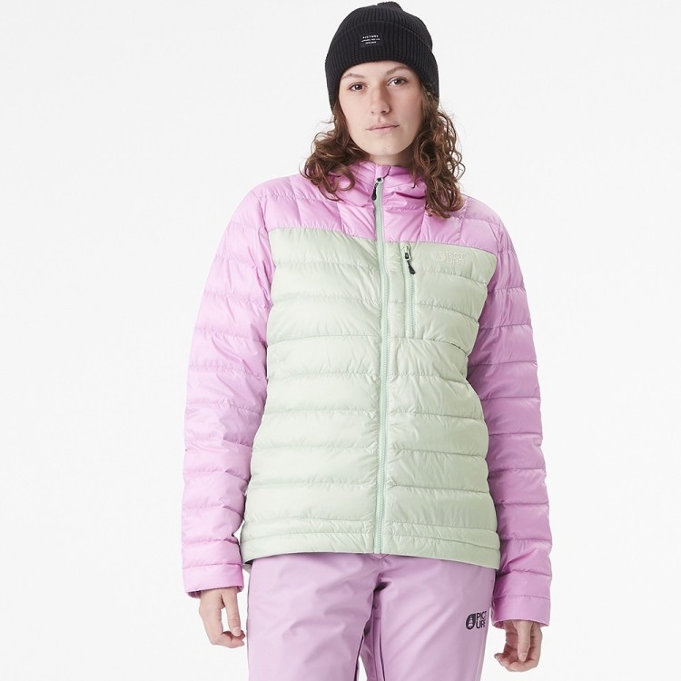 Picture Organic куртка пуховая Mid Puff Down W 2025 silt green-orchid M, SWT0165A-M