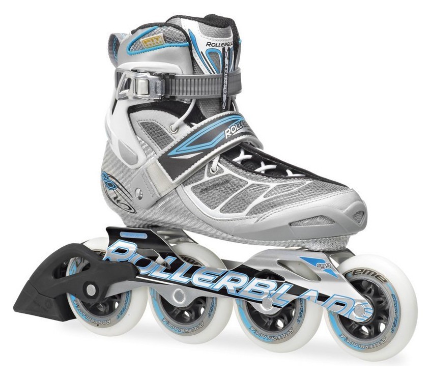 Роликові коньки для дорослих Rollerblade TEMPEST 90 W 37 (6.5US) 235мм Silver/light blue (07302300 815), RCH_10920