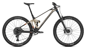 Велосипед MONDRAKER SUPER FOXY CARBON R 29" T-M, Carbon / Desert Grey / Orange (2023/2024)