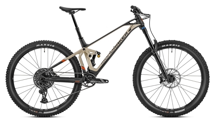 Велосипед MONDRAKER SUPER FOXY CARBON R 29" T-M, Carbon / Desert Grey / Orange (2023/2024), 10.23142