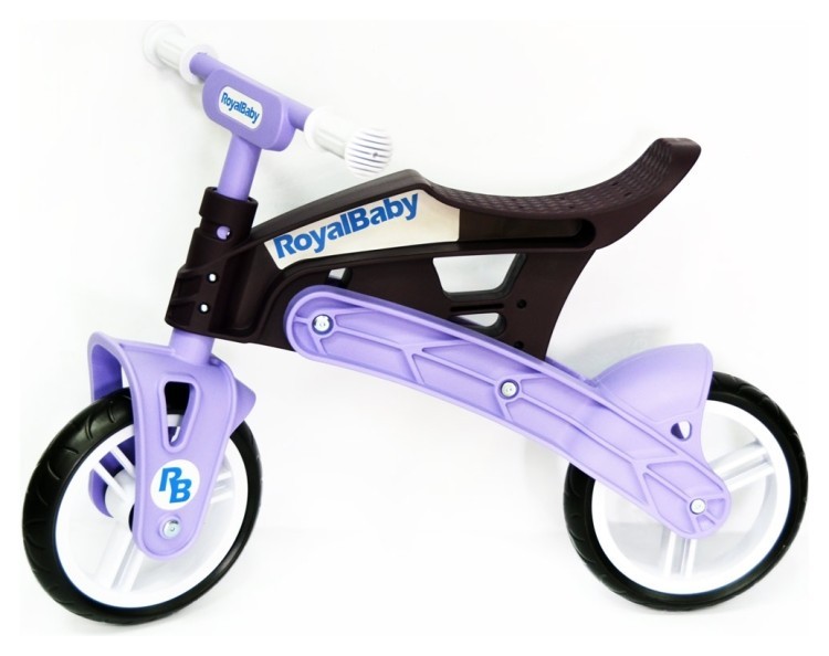 Беговел Real Baby, коричнево-фіолетовий, KB7500/PURPLE/BROWN