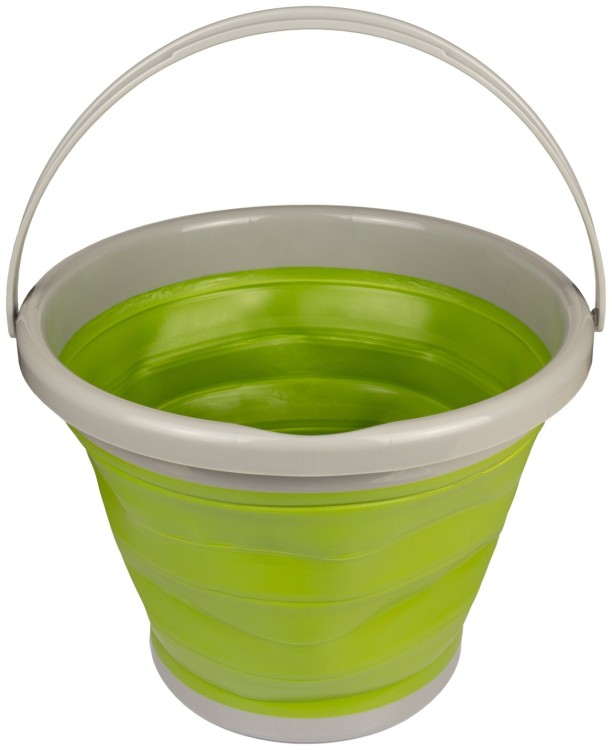 Ведро TRAMP складное силиконовое 10л UTRC-091 Олива, UTRC-091-olive