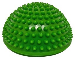Полусфера массажная киндербол EasyFit 16 см мягкая зеленая