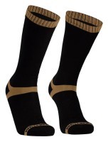 Носки водонепроницаемые Dexshell Hytherm Pro Socks, размер L (43-46), черные с коричневой полосой