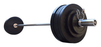 Обгумована штанга RN-Sport на 125 кг з олімпійським грифом