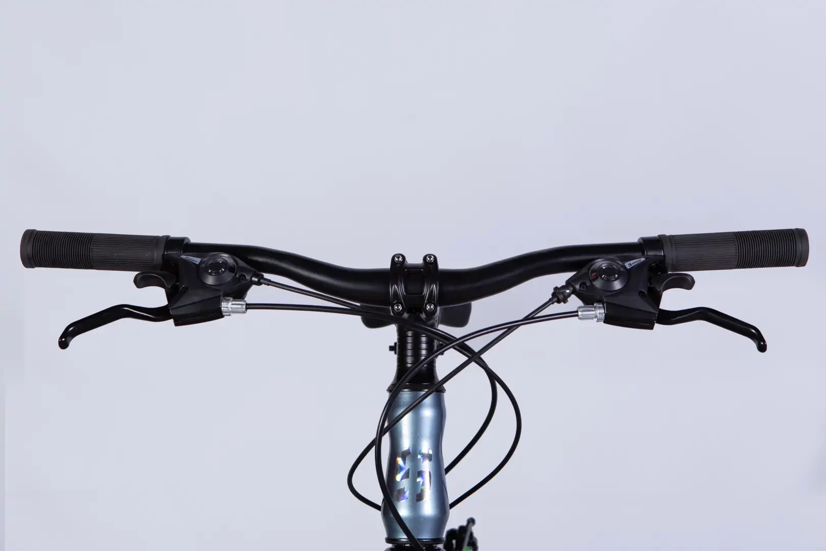 Велосипед уцененный ST 24" SPACE MARS DD FR рама-11" зелено-серебристый 2026, STK-SP-24-063