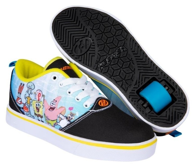 Роликовые кроссовки Heelys X SpongeBob Pro 20 Prints HES10489 Black Yellow Orange Blue, 2340102